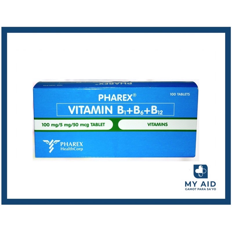 PHAREX B Complex - 100 Tablets | Shopee Philippines