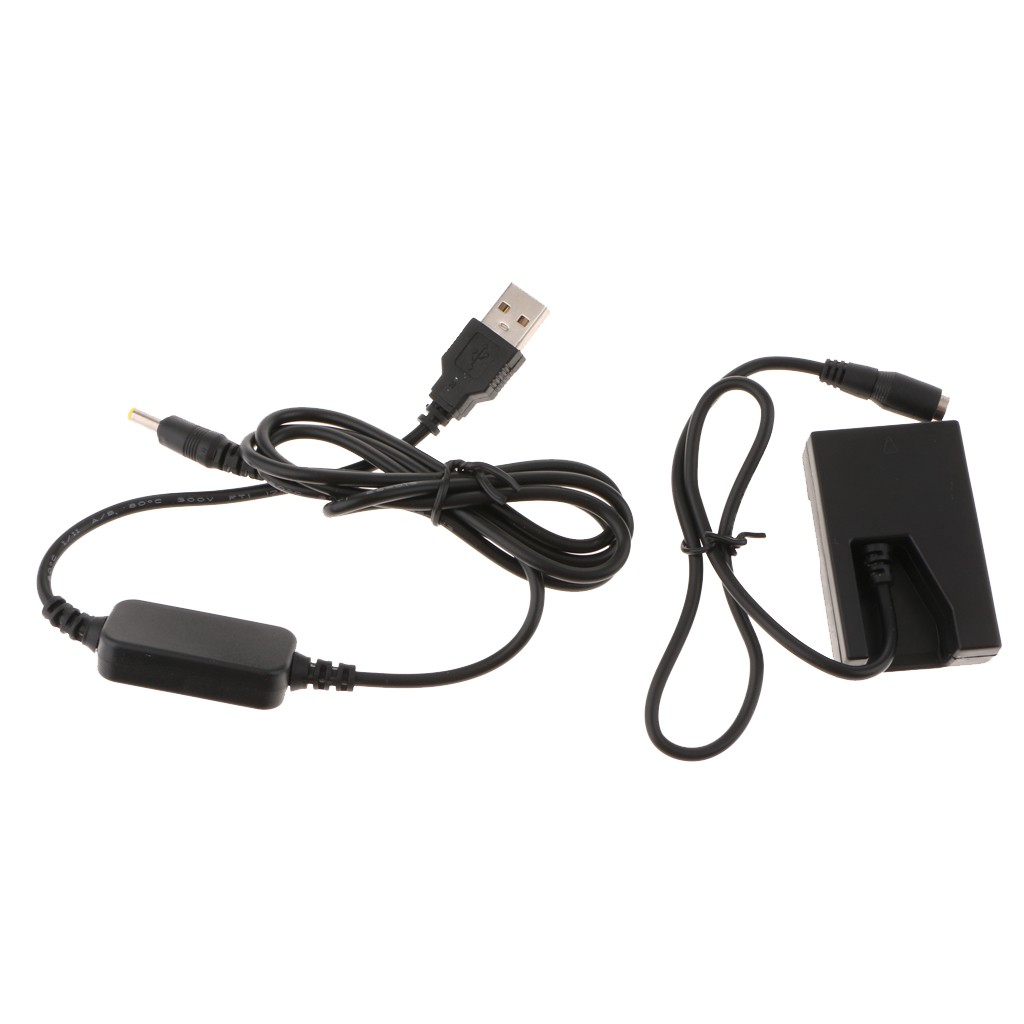 USB Power Cable+EP-5 DC Coupler Dummy Battery for Nikon D40 D60 D3000 ...