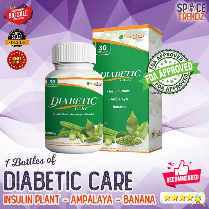 DIABETIC CARE CAPSULES, Diabetes Supplement, Ampalaya plus, Diavit ...