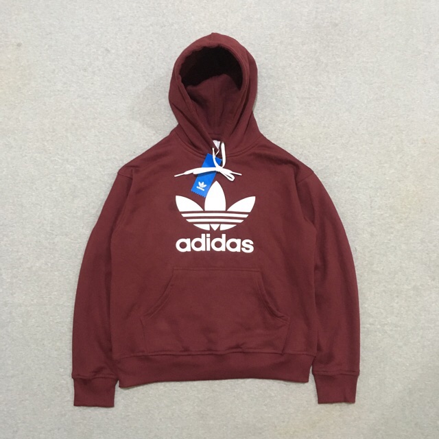 maroon hoodie adidas