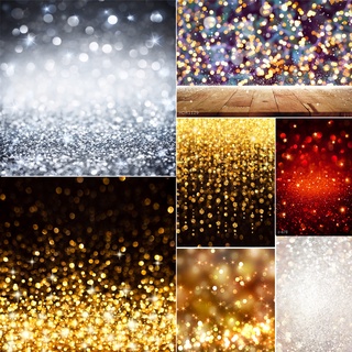 【TokTik Hot Style】 Glitters Backdrop Dreamy Warm Light Spot Sparkles Photography Background Wallpaper Decor Birthday Party Suppiles