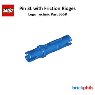 10 NEW LEGO Technic Pin with Friction Ridges Lengthwise Pin Hole black 