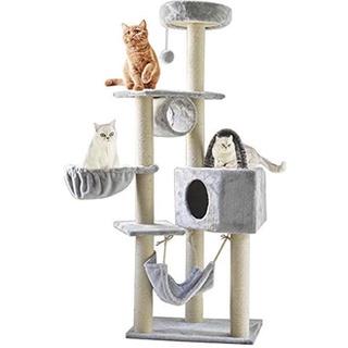 Cat Tree Tower Cat Tree House Cat Tree Condo Cat Scratcher Wood Rattan Pet Supplies  160cm