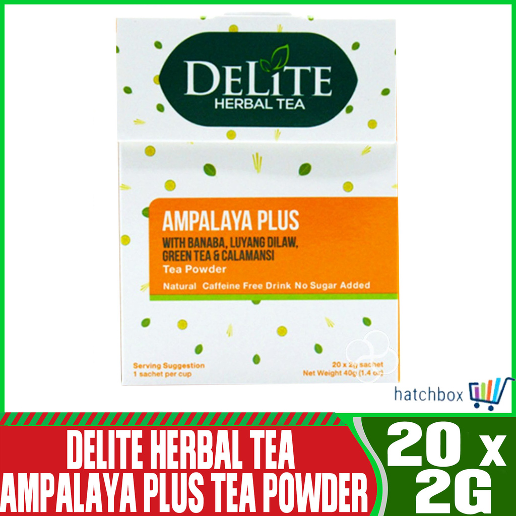 Delite Herbal Tea Ampalaya Plus Tea Powder 20 x 2g Shopee Philippines