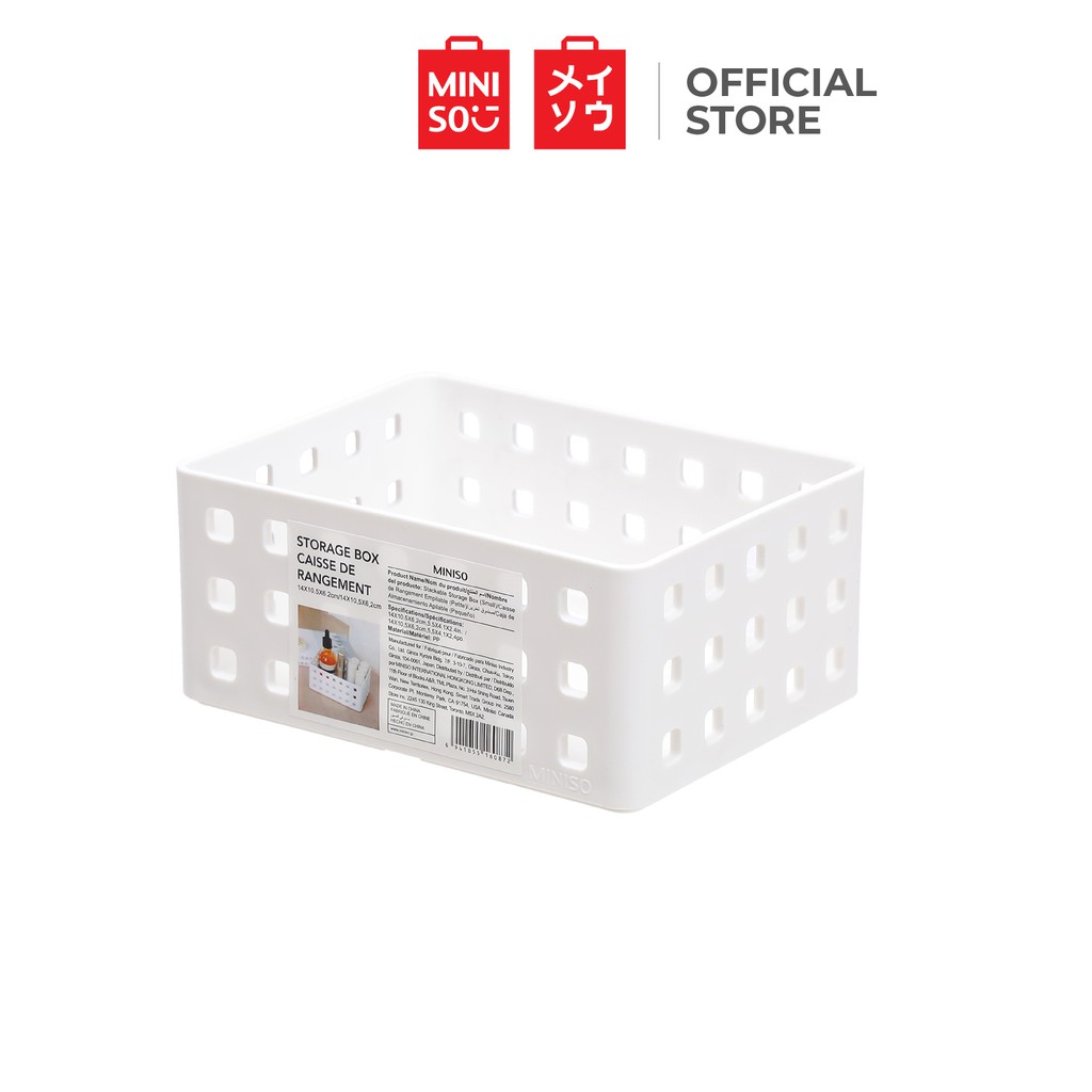Miniso Stackable Storage Box (Small) Organizer Container Box Sorting