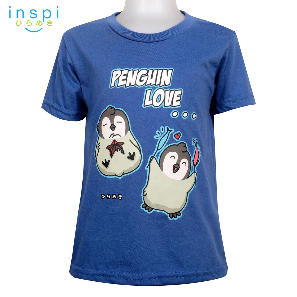 Inspi Kids Boys Penguin Love Blue Tshirt Top Tee T Shirt - king koala t shirt roblox