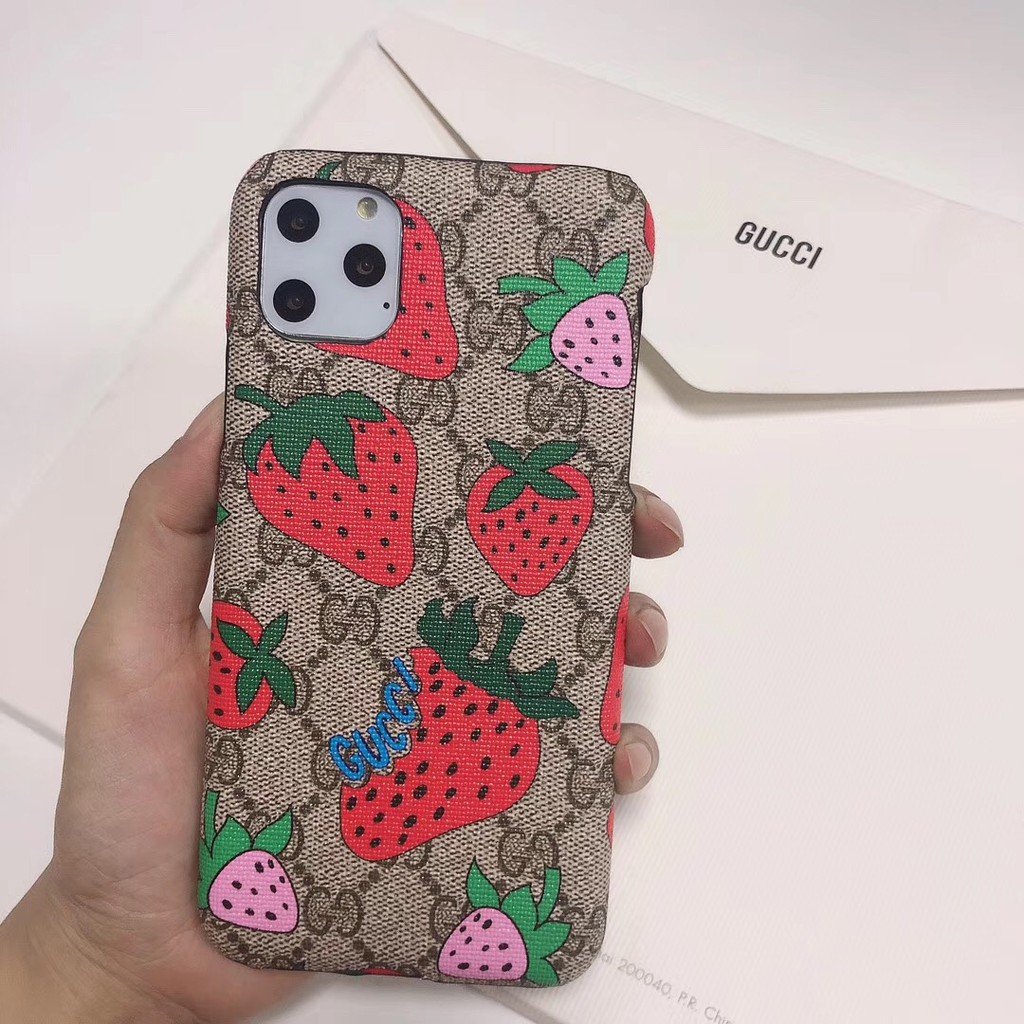 gucci strawberry phone case