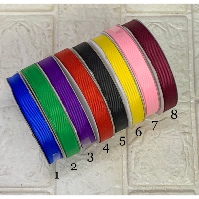 1/2 Inch Original 36 Yards Gross Grain Plain Ribbon | Shopee Philippines