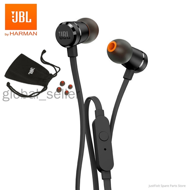 JBL T290 Inear Headphones JBL Pure Bass Sound Earphones One Button