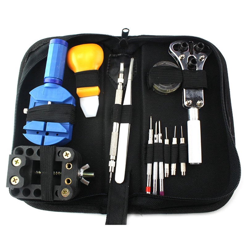 Nylon Watch Repair Tool Bag with Zipper Small Size Black