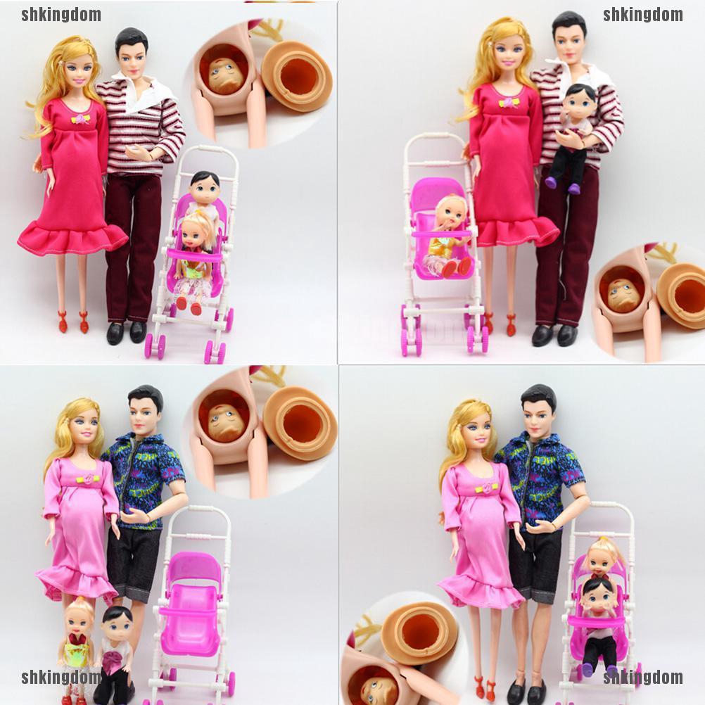 barbie doll family set