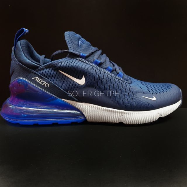 nike air 270 blue and white