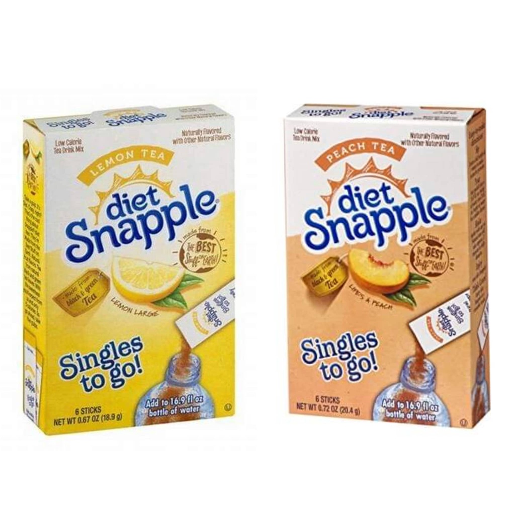 Diet Snapple Zero Sugar Sugar Free Powdered Drink Mix Shopee Philippines