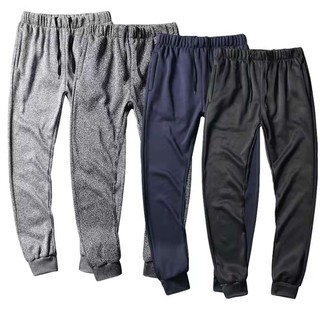 Unisex Plain Jogger Pants / cotton joging pants with zipper High quality pants Makapal Tela