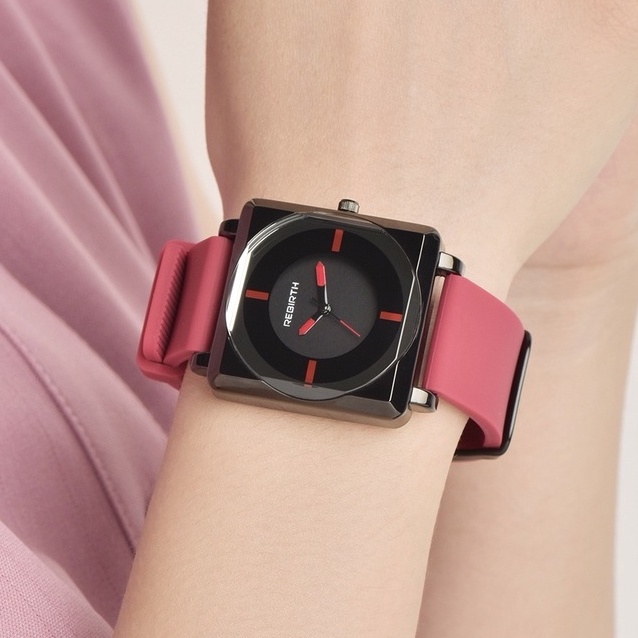 Women watch，wrist watch，fossil watch，quartz watch for women，female square waterproof  watch silicone strap simple fashion female literary watch | Shopee  Philippines