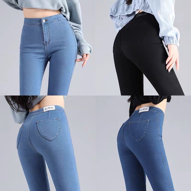 Qiao Li Mi Skinny Denim Trousers Can Be Stretched 2022 New Spring And