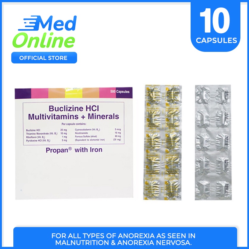 Propan With Iron Capsules 10 s Shopee Philippines