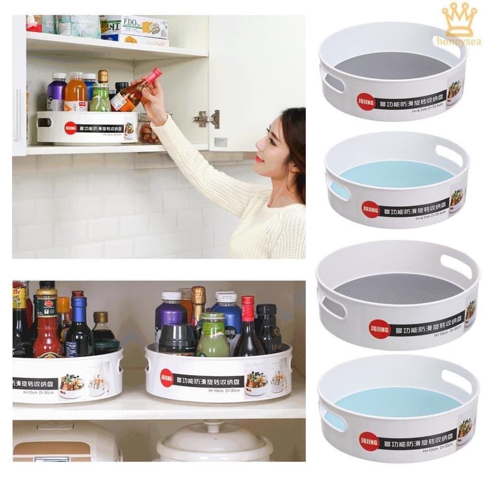 Anti-slip Rotating Condiments Storage Kitchen Tray ...