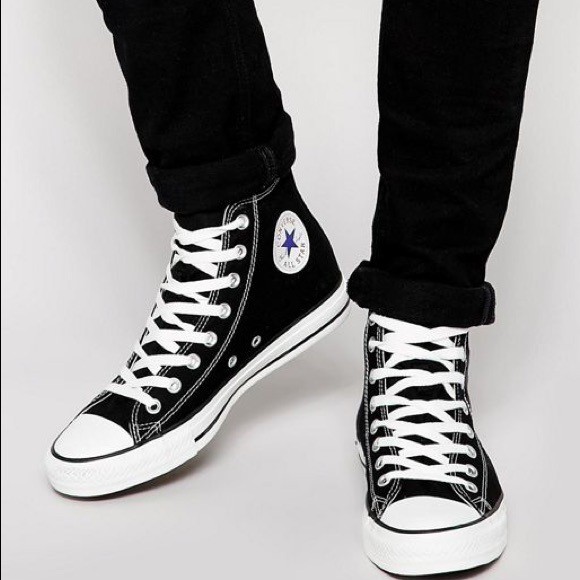 Converse highcut Chuck Taylor All Star Core Men' s and women's shoes color  black white Student shoes | Shopee Philippines