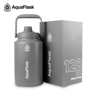 Aquaflask 128oz Wide Mouth with Spout Lid Vacuum Insulated Stainless ...