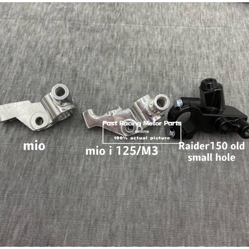 motorcycle side mirror clamp OR holder left hand mio i 125/m3,mio carb