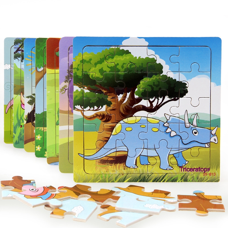 Cartoon Land before Time WOODEN JIGSAW PUZZLE Dinosaurs 100 pcs for Children