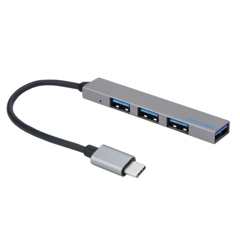 Type C To 4 Usb Hub Expander Ultra Thin Mini Portable 4 Port Usb 30 Hub Usb Power Interface Fo 