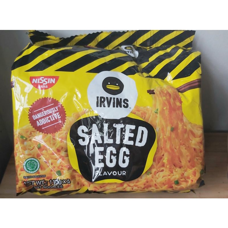 Nissin X Irvins Salted Egg Flavour Noodles 5packs | Shopee Philippines