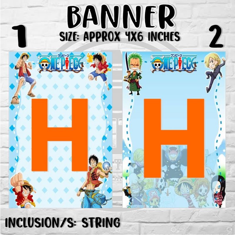 One piece theme happy birthday banner Shopee Philippines