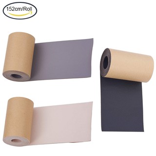 1 Roll 3x60Inch Leather Repair Tape Patch Self-Adhesive Back Sticky Leather Roll for Sofas Couch Furniture Drivers Seat Handbags Jackets, Black/Gray/Beige