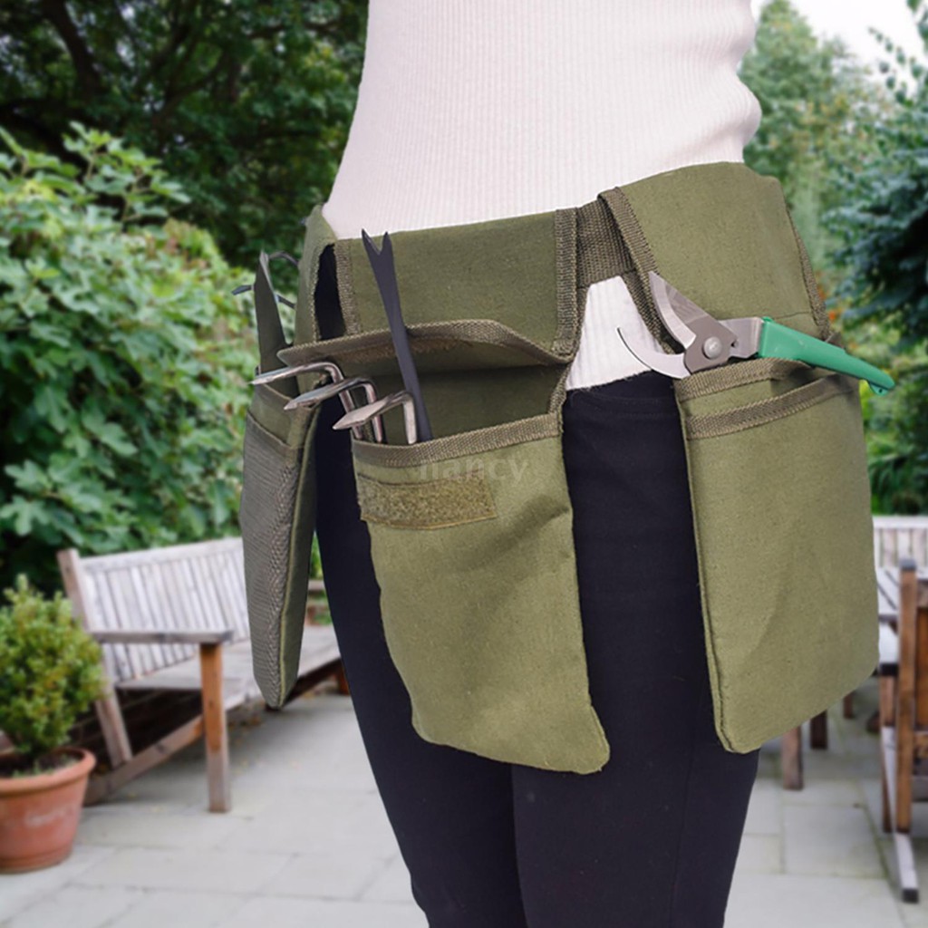 Adjustable Belt Waist Tool Bag Garden Multi-pockets Home Cleaning Oxford Cloth