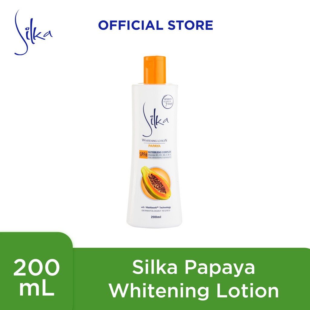 Silka Papaya Lotion 200ml Shopee Philippines