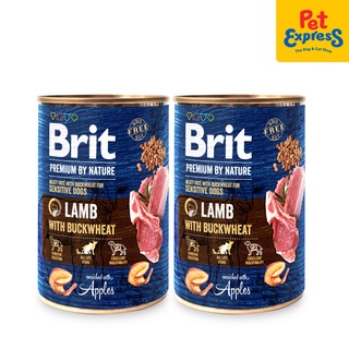Free Shipping COD▧Brit Premium by Nature Lamb with Buckwheat Sensitive Wet Dog Food 400g (2 cans)