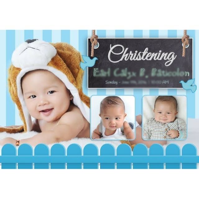 Christening Tarpaulin Layout Shopee Philippines