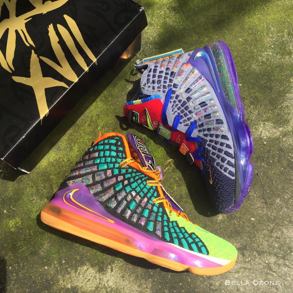 lebron mismatched shoes