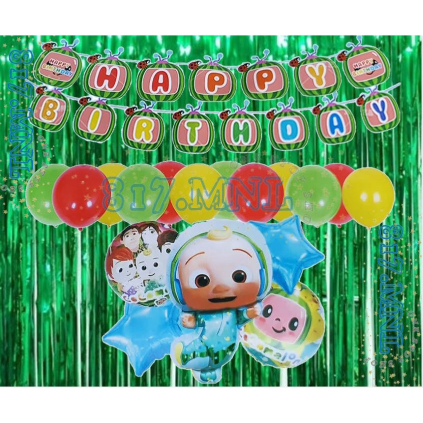 Cocomelon Theme Birthday Party Decorations