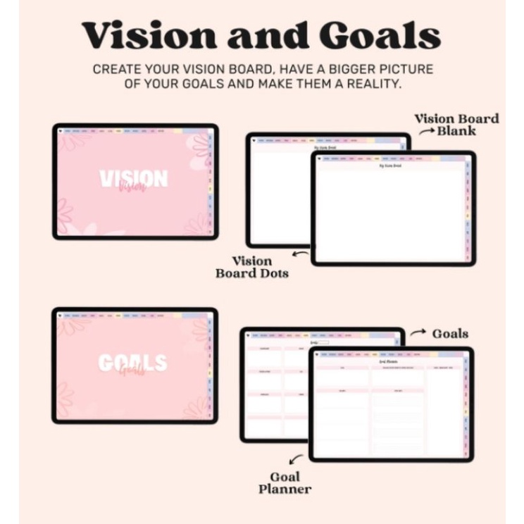 Digital Life Planner, Digital iPad, Notability, Goodnotes Planner, Undated Digital Planner