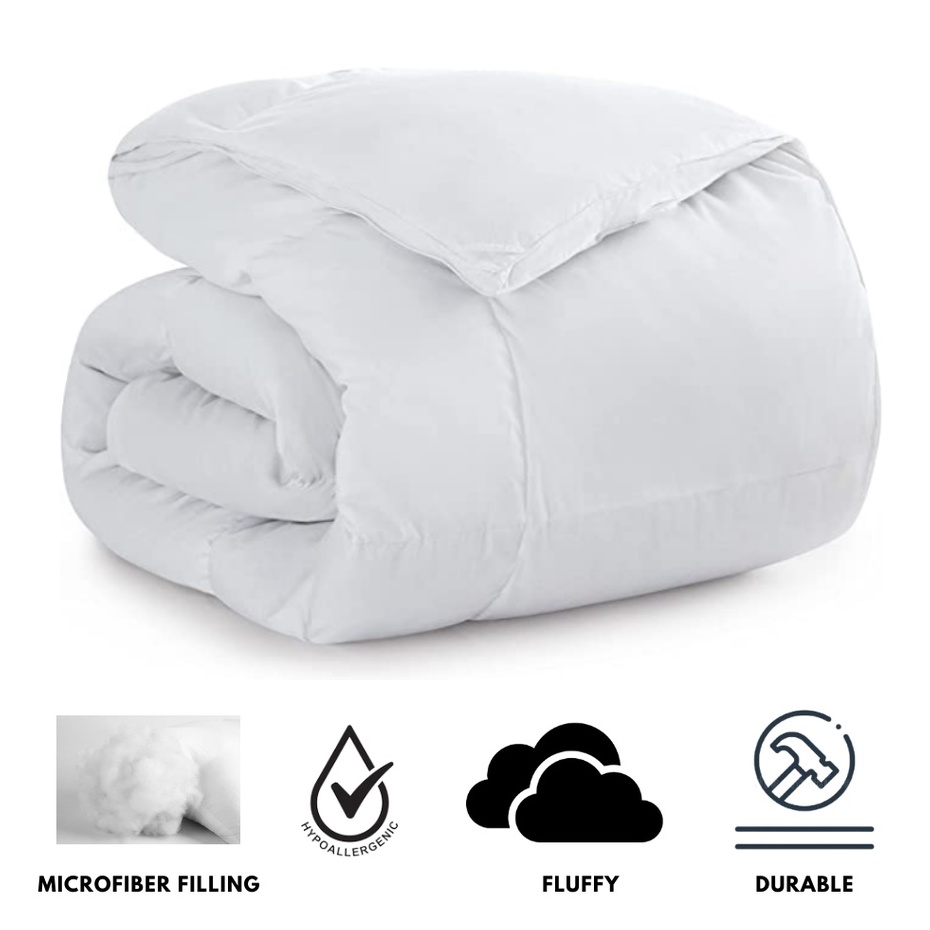 Washable Kumot Hotel Comforter Plain Duvet Filler Comforter All Size