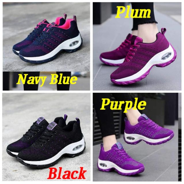 purple rubber shoes