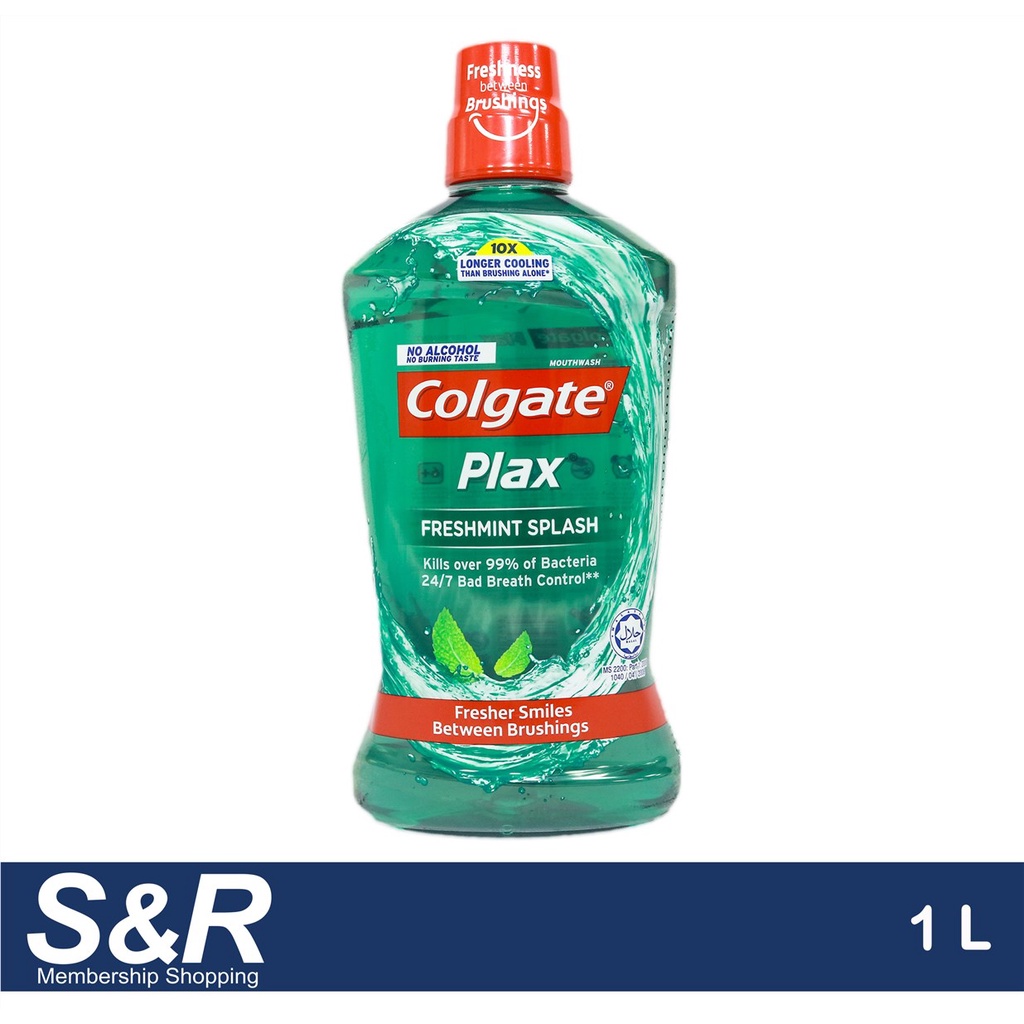 Colgate Plax Freshmint Splash Mouthwash 1l Shopee Philippines