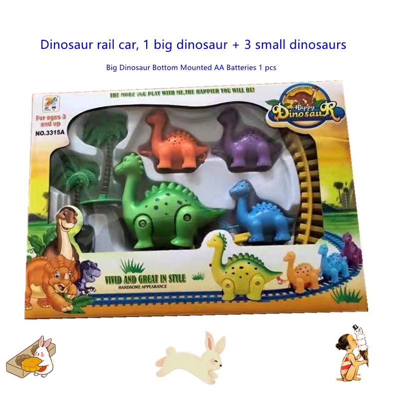 Boy Gift Dinosaur Toy Train Mini Train Track Toy Suit | Shopee Philippines