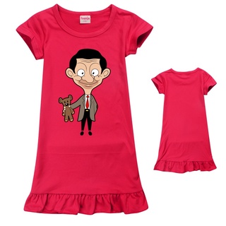 Baju Mr. Bean Summer hot sale children's casual pajamas dresses, children's loose party dresses, chi #3