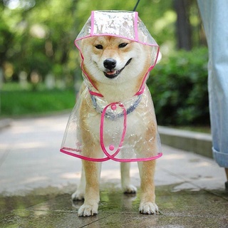 Dog Raincoat Pet Supplies Clothes Large Transparent Raincoat