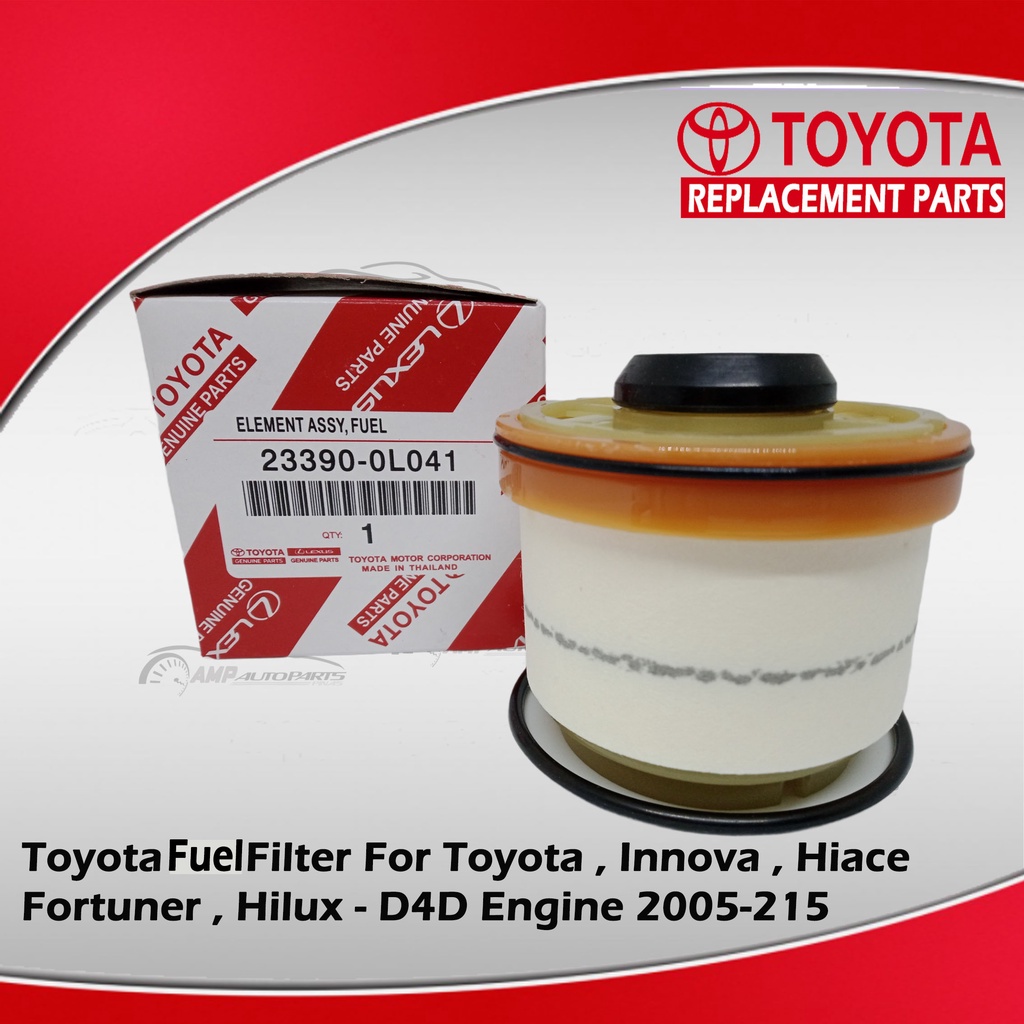 TOYOTA FUEL FILTER FOR INNOVA / HIACE / FORTUNER / HILUX D4D Engine
