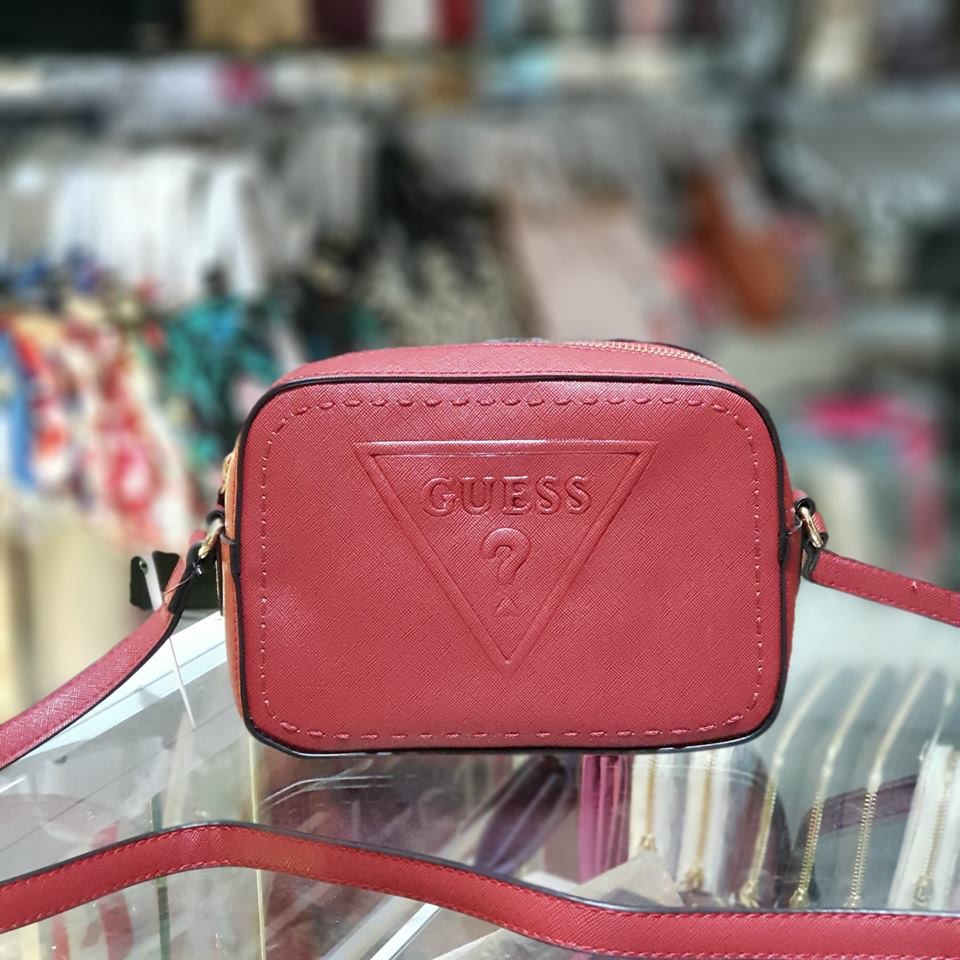 guess crossbody bag red