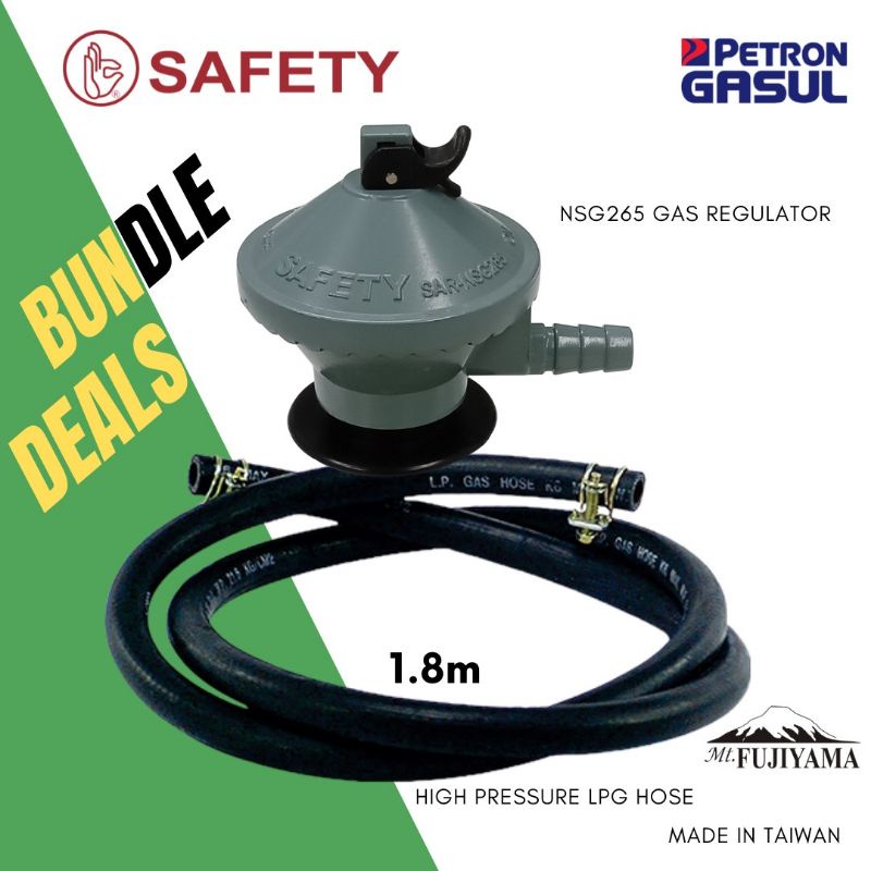 Safety Snap On Gasul LPG Regulator with 1.8 Taiwan High Pressure LPG