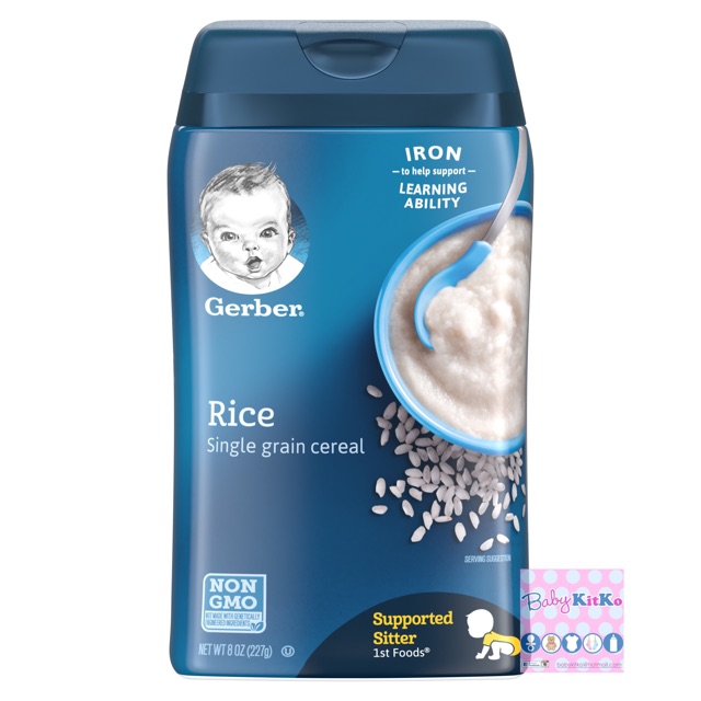 gerber single grain rice baby cereal