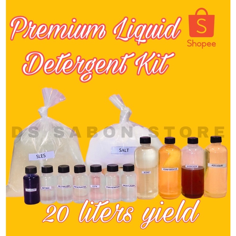 PREMIUM Liquid detergent kit diy with instruction Shopee Philippines