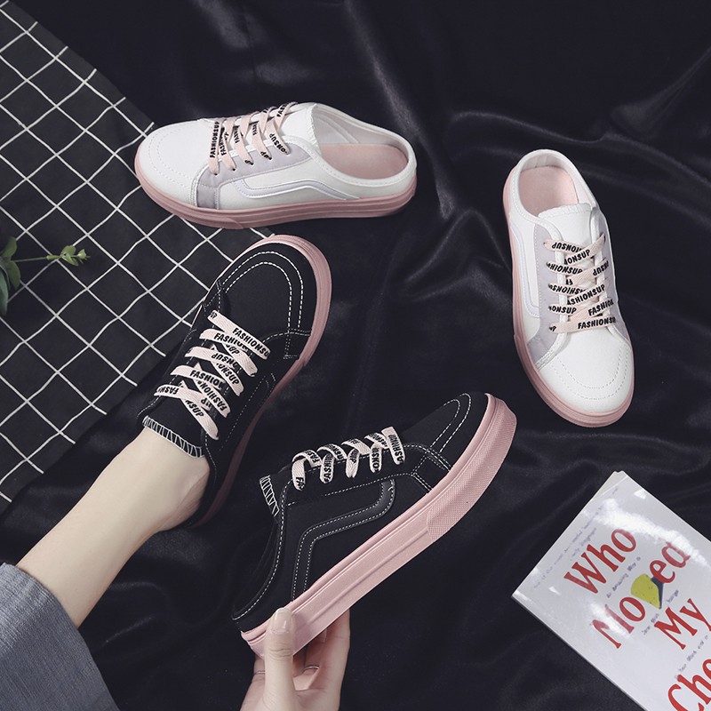 ladies black canvas shoes