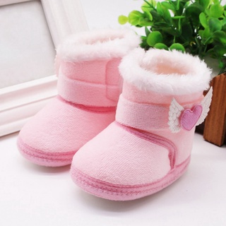 Baby Shoes Infant Girl Cotton Snow Boots Newborn Girl Anti-slip Mid-tube Boot Warm Casual Toddler Shoes